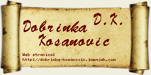 Dobrinka Kosanović vizit kartica
